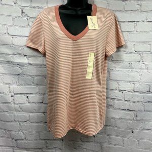 Universal Thread | Striped V-Neck Top NWT